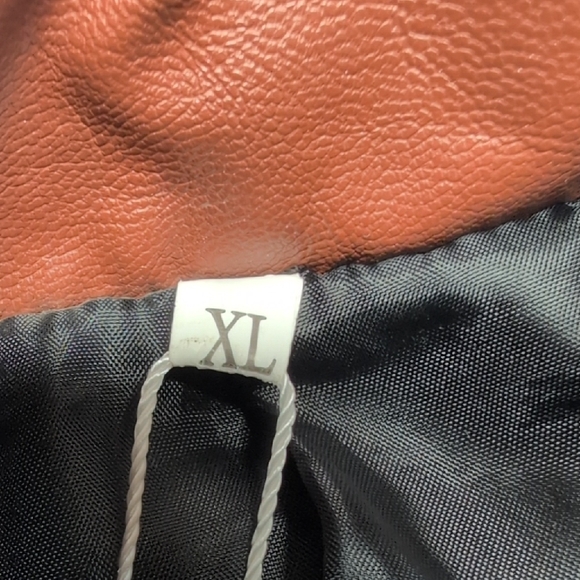 Manly XL Blazer Jacket Black Brown Faux Leather Trim Western Cowboy Style Coat - Picture 6 of 6